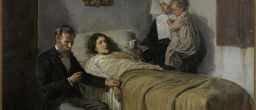 Painting Science and charity by Picasso