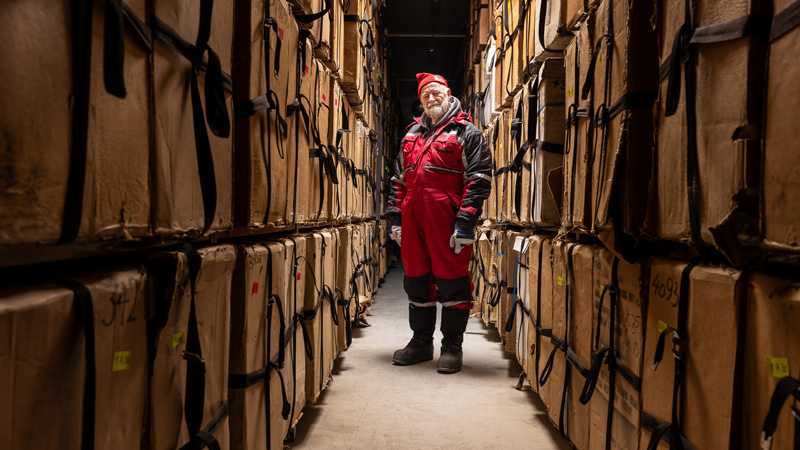 Steffensen in ice core library