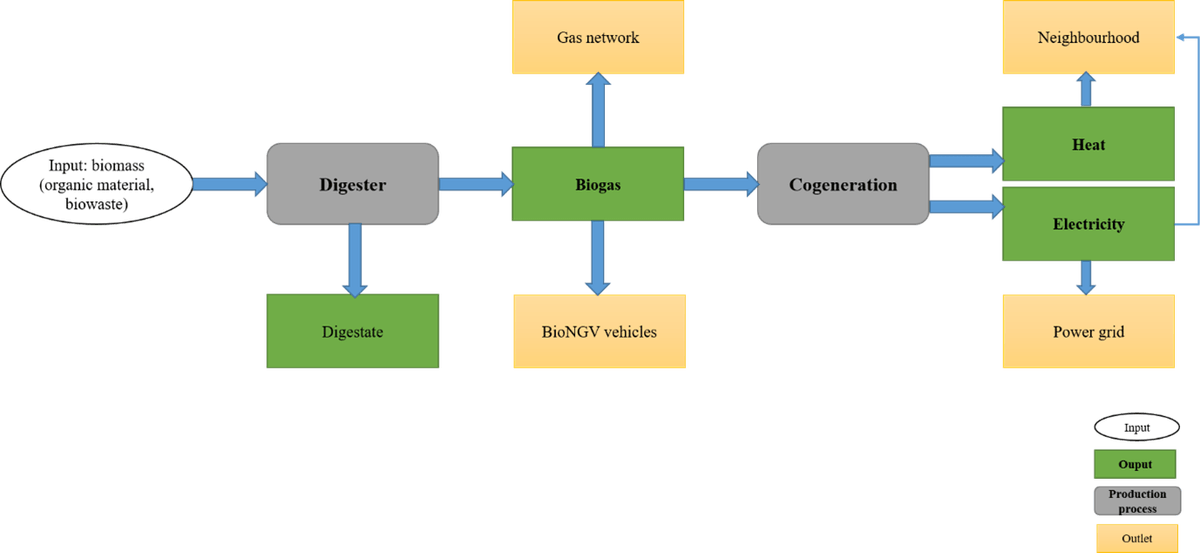 anaerobic digestion process for biogas